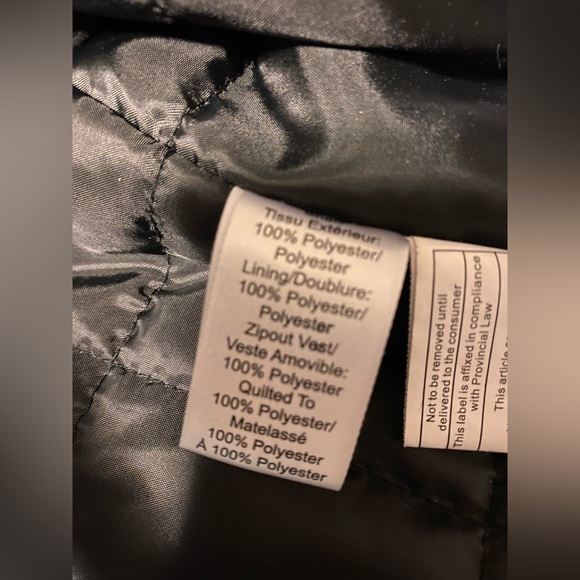 Mens black Alfred Sung Insulated Jacket size 46 long - Picture 6 of 7